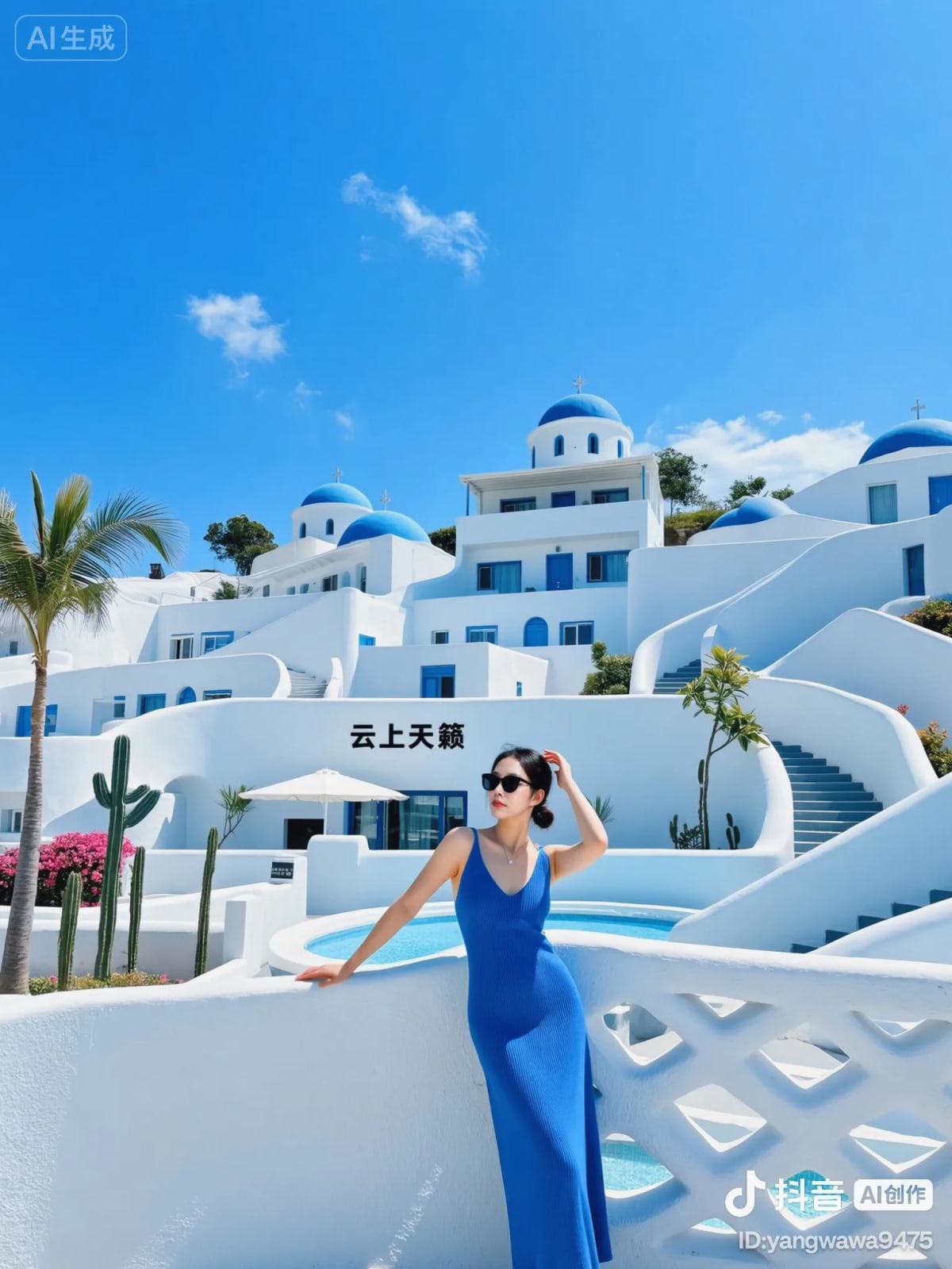Santorini Đại Lý - góc 1 Du khách chụp ảnh tại Santorini Đại Lý hướng Hồ Nhĩ Hải - ảnh 1