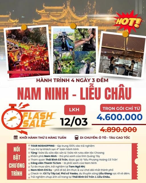 Khách vừa đi Nam Ninh 3N2Đ: hành trình gọn đẹp, dễ đi và rất thoải mái